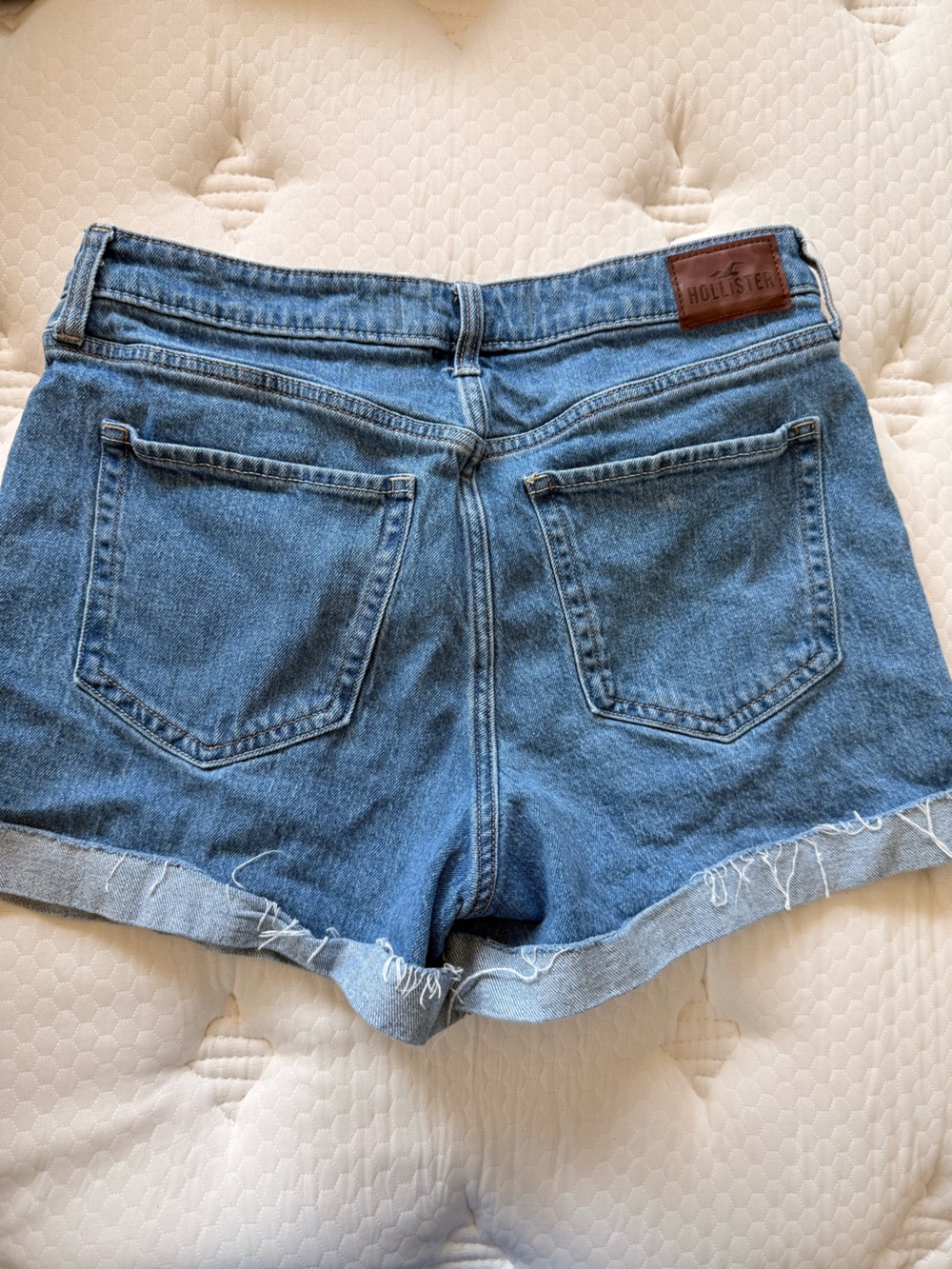 Hollister Women's Blue Denim Cutoff Shorts